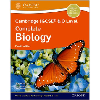 Oxford Cambridge IGCSE and O Level Complete Biology Student Book (4th edition) - ISBN 9781382005760