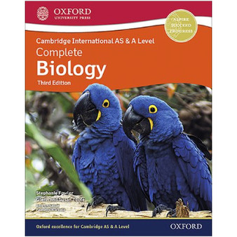 Oxford Complete Biology for Cambridge International AS and A Level Student Book (3rd edition) - ISBN 9781382005234