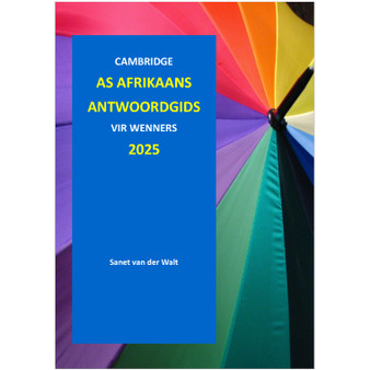 2025 Cambridge AS Afrikaans Antwoordgids (Hardcopy) - 2025AFAS-AG