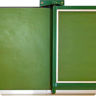 Economy SWING LEAF Enamel Chalk Board with Aluminium Chalk Rail
