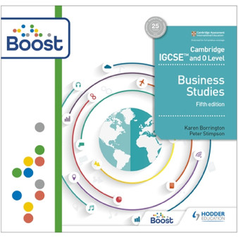 Hodder Cambridge IGCSE and O Level Business Studies Boost Teacher's Resource (5th Edition) - ISBN 9781398341036