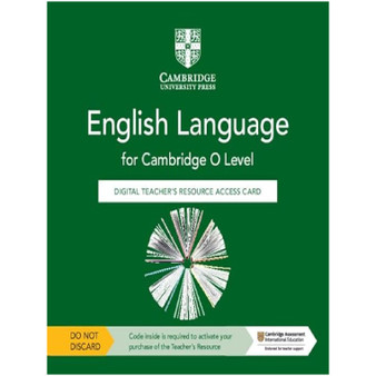 DIGITAL - Cambridge O Level English Language Digital Teacher's Resource - ISBN 9781009096805