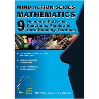 Mind Action Series Mathematics Textbook (Numbers, Patterns, Functions, Algebra & Data Handling) - Grade 9-ISBN 9781776111763