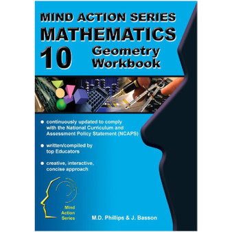 Mind Action Series Mathematics Geometry Workbook NCAPS - Grade 10-ISBN 9781776111282