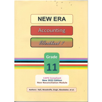 New Era Accounting Grade 11 Exercise Book - ISBN 9781920321864