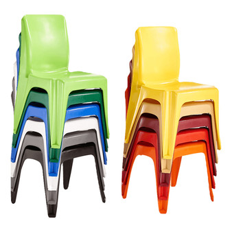 FLEXI™ Heavy-Duty Stackable Chair | Virgin Plastic | 11 Colours