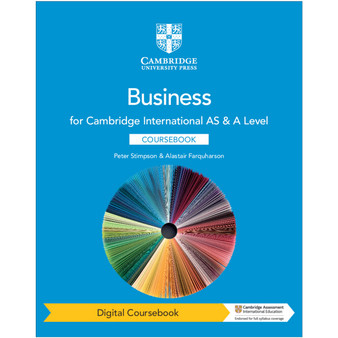 Cambridge International AS & A Level Business Digital Coursebook (2 Years) - ISBN 9781108925990