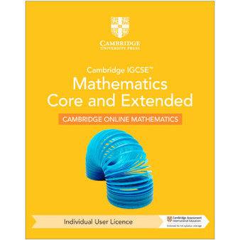 Cambridge IGCSE™ Mathematics Core and Extended Cambridge Online Mathematics Course - Individual User Licence (1 Year Access) - ISBN 9781009297929