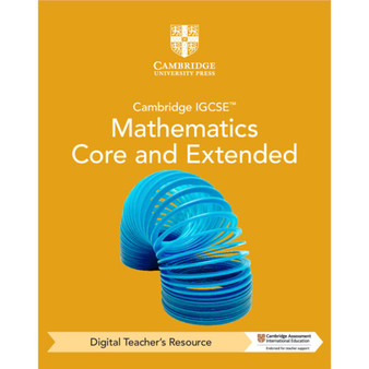 DIGITAL - Cambridge IGCSE™ Mathematics Core and Extended Digital Teacher's Resource (5 Years Access) - ISBN 9781009298209
