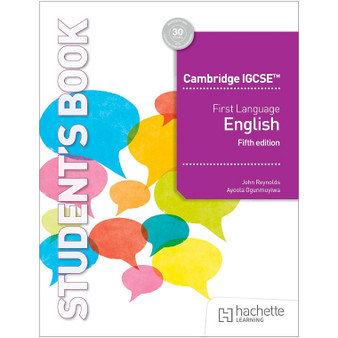 Hodder Cambridge IGCSE First Language English (5th edition) - ISBN 9781036010768