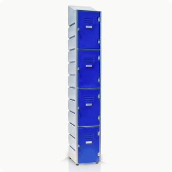 4 Tier Locker with Slanted Top
