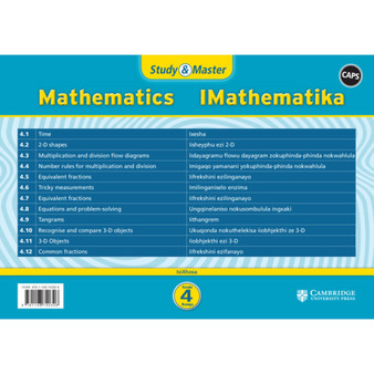 Cambridge Study & Master IMathematika Ibanga 4 (poster pack - 12 posters in carry case) - ISBN 9781108740326
