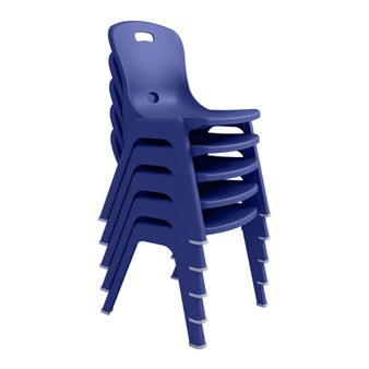 ZAYLEY® Ergonomic Stackable Chairs | Arctic BLUE