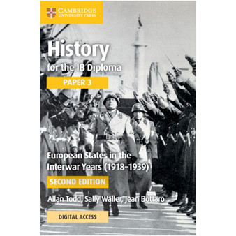 Cambridge History for the IB Diploma Paper 3 European States in the Interwar Years (1918–1939) Coursebook with Digital Access (2 Years) - ISBN 9781009189880