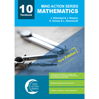 DIGITAL - Mind Action Series Mathematics Textbook (New Edition) CAPS & IEB (2022) - Grade 10 PDF (3 year licence) - ISBN 9781776118465