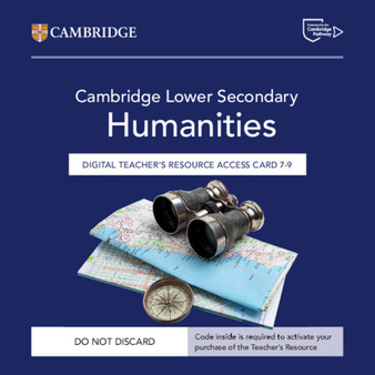 DIGITAL - Cambridge Lower Secondary Humanities Digital Teacher's Resource 7–9 Access Card - ISBN 9781009815802