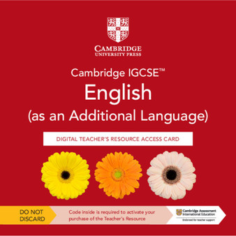DIGITAL - Cambridge IGCSE™ English (as an Additional Language) Digital Teacher's Resource Access Card - ISBN 9781009150026