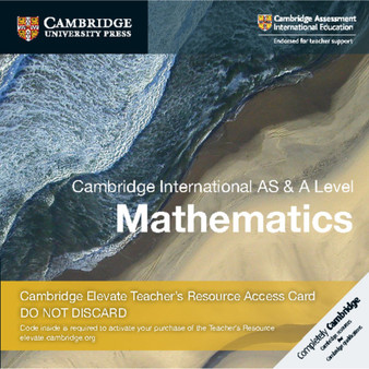 DIGITAL - Cambridge International AS & A Level Mathematics Digital Teacher's Resource Access Card - ISBN 9781108461672