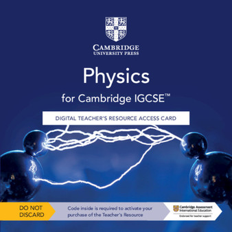 DIGITAL - Cambridge IGCSE™ Physics Digital Teacher's Resource - ISBN 9781108744553