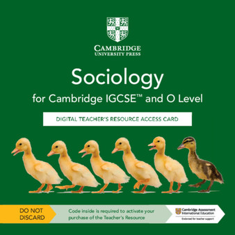 DIGITAL - Cambridge IGCSE™ and O Level Sociology Digital Teacher's Resource Access Card - ISBN 9781009282987