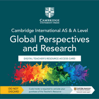 DIGITAL - Cambridge International AS & A Level Global Perspectives & Research Digital Teacher's Resource Access Card - ISBN 9781108821681