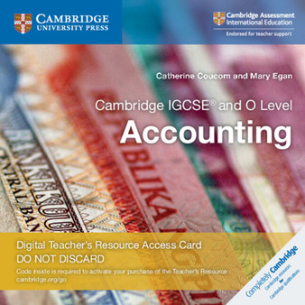 DIGITAL - Cambridge IGCSE® and O Level Accounting Digital Teacher's Resource Access Card 2 Ed - ISBN 9781108458993