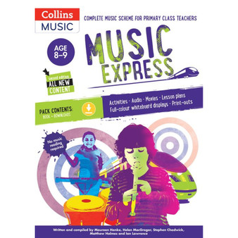 Music Express - Music Express: Age 8-9 (Book + Download): Complete music scheme for primary class teachers (New edition) - ISBN 9780008803384