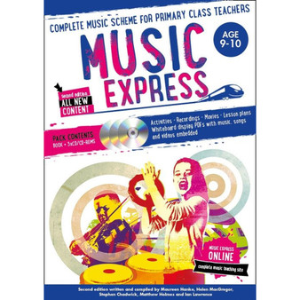Music Express - Music Express: Age 9-10 (Book + 3CDs + DVD-ROM): Complete music scheme for primary class teachers (New edition) - ISBN 9781472900210