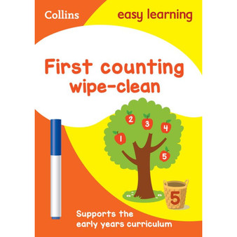 Collins Easy Learning Preschool - First Counting Age 3-5 Wipe Clean Activity Book: Ideal for home learning - ISBN 9780008387860