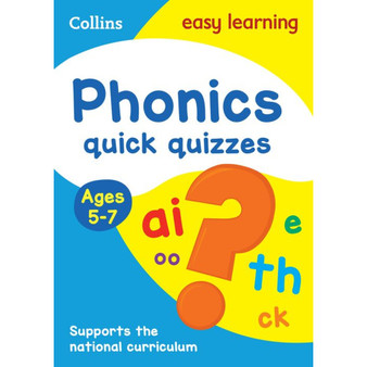 Collins Easy Learning KS1 - Phonics Quick Quizzes Ages 5-7: Ideal for home learning - ISBN 9780008212445