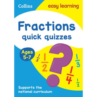 Collins Easy Learning KS1 - Fractions Quick Quizzes Ages 5-7: Ideal for home learning - ISBN 9780008212506