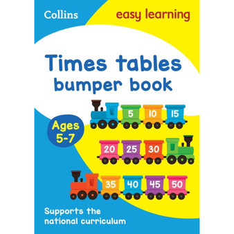 Collins Easy Learning KS1 - Times Tables Bumper Book Ages 5-7: Ideal for home learning - ISBN 9780008151485