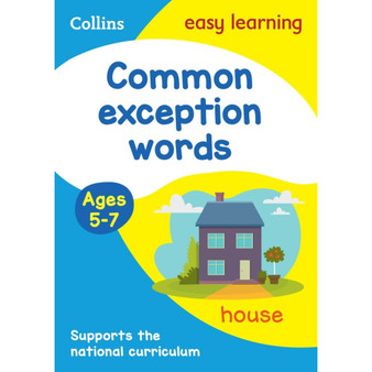 Easy Learning - Common exception words Activity book Ages 5-7 - ISBN 9780008775285