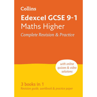 Collins GCSE Grade 9-1 Revision - Edexcel GCSE 9-1 Maths Higher All-in-One Complete Revision and Practice: Ideal for the 2026 and 2027 exams includes online edition, quizzes and video solutions - ISBN 9780008110369