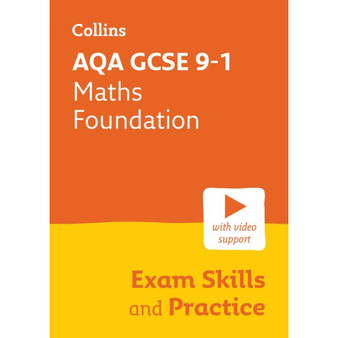 Collins GCSE Grade 9-1 Revision - AQA GCSE 9-1 Maths Foundation Exam Skills and Practice: Ideal for the 2026 and 2027 exams includes video support - ISBN 9780008647445
