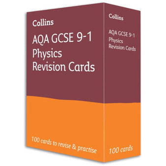 Collins GCSE Grade 9-1 Revision - AQA GCSE 9-1 Physics Revision Cards: Ideal for the 2026 and 2027 exams - ISBN 9780008353919