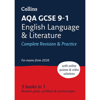 Collins GCSE Grade 9-1 Revision - AQA GCSE 9-1 English Language and Literature Complete Revision & Practice: Ideal for the 2026 and 2027 exams includes online edition, quizzes and video solutions (Third edition) - ISBN 9780008784621