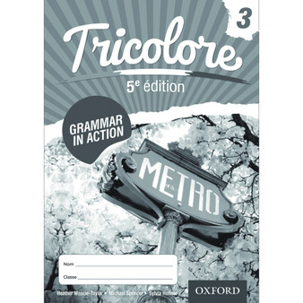 Oxford Tricolore Grammar in Action Workbook 3 (5th edition) (Pack of 8) - ISBN 9781408527450