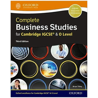Oxford Complete Business Studies for Cambridge IGCSE and O Level Student Book (3rd edition) - ISBN 9780198425267