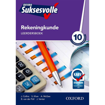 Oxford Suksesvolle Rekeningkunde Graad 10 Leerdersboek - ISBN 9780199056521