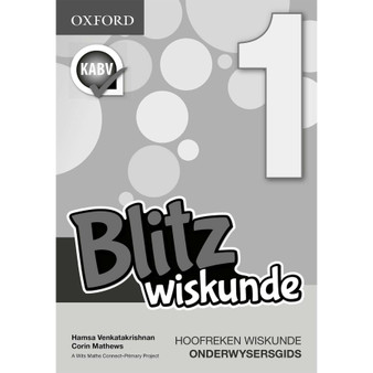Blitz Wiskunde (Hoofrekene) Graad 1 Onderwysersgids - ISBN 9780199076857