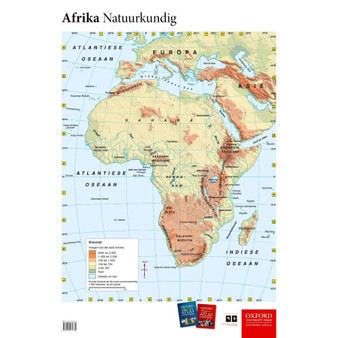 Oxford Muurkaart: Afrika Fisies - ISBN 9780199074389