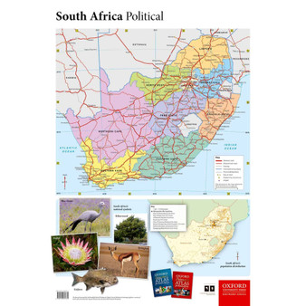 Oxford Wall Map: South Africa Political - ISBN 9780199074372