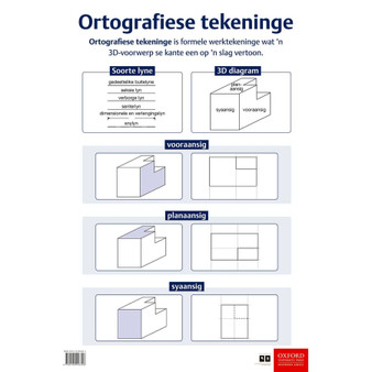 Poster Tegnologie: Ortografiese tekeninge - ISBN 9780190443306