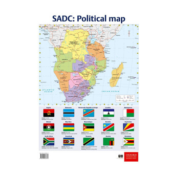 Poster Pack: Tourism: Poster 7 SADC Political map - ISBN 9780190436674