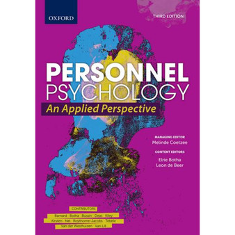 DIGITAL - Personnel Psychology: An Applied Perspective 3e - ePub Human Resource Management - ISBN 9780190735562