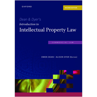 Dean & Dyer's: Introduction to Intellectual Property Law (2nd edition) - ISBN 9780190752156
