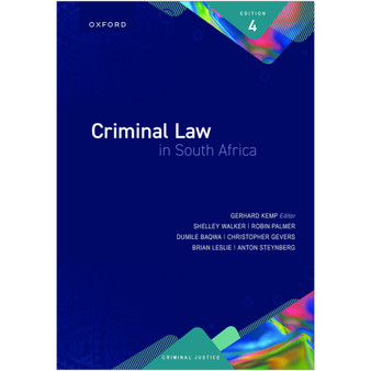 Criminal Law in South Africa (4th edition) - ISBN 9780190744649