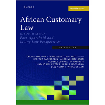 DIGITAL - African Customary Law in South Africa (2nd edition) - ISBN 9780190741099