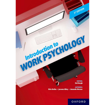 Introduction to Work Psychology (3rd edition) - ISBN 9780190754938